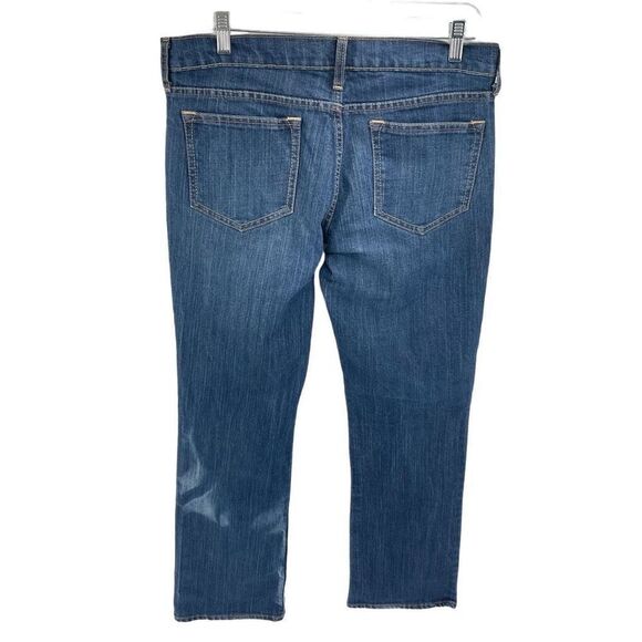 Old Navy Womens Diva Jeans Straight Leg Denim Stretch Medium Wash Blue 12 Long - Picture 12 of 12